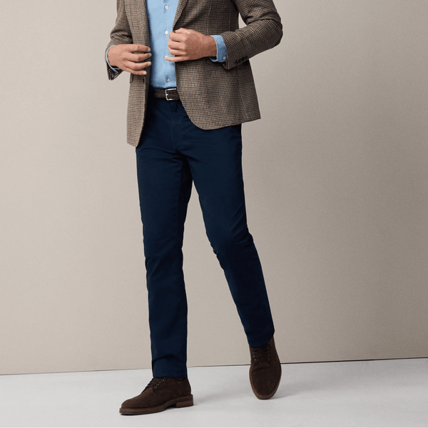 Hackett regular fit trinity 5 pocket In Navy Blazer