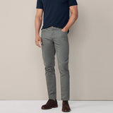 Hackett Regular Fit Trinity Sateen 5 Pocket Trousers In Myrtle Green