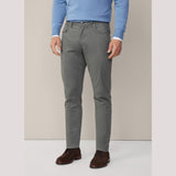 Hackett Regular Fit Trinity Sateen 5 Pocket Trousers In Myrtle Green