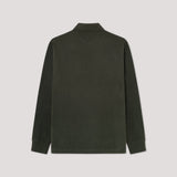 Hackett Slim Fit Brushed Jersey Rugby Shirt In Deep Green