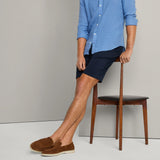 Hackett Slim Fit Kensington Chino Short In Navy Blazer