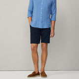 Hackett Slim Fit Kensington Chino Short In Navy Blazer