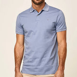 Hackett Slim Fit Logo Polo Oxford Blue