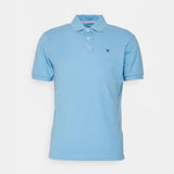 Hackett Slim Fit Logo Polo Shirt Blue Sky