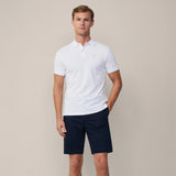Hackett slim fit short sleeve pique polo In Optic White