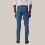 Hackett Sloan Fit Tricotine Trousers In Marine Blue