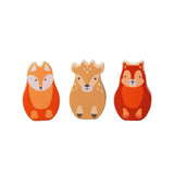 Halilit Rosa & Bo Collectable Woodlies Characters Fox Animal Set