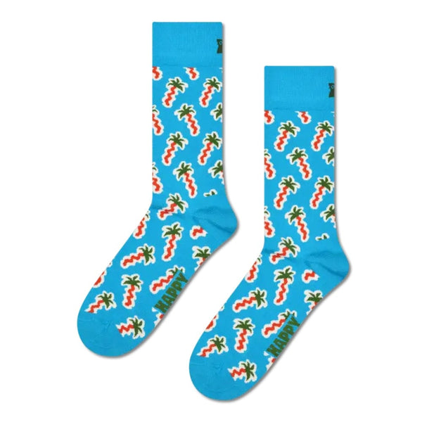 Happy Sock Happy Palm Sock In Blue