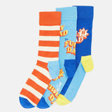 Happy Socks 3-Pack Father Of The Year Socks Gift Set Orange