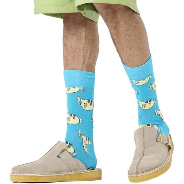 Happy Socks Blowfish Sock In Blue