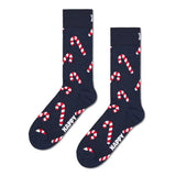 Happy Socks Candy Cane Sock In Navy