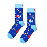 Happy Socks Letters To Santa Sock In Blue One Size