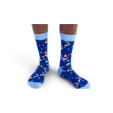 Happy Socks Letters To Santa Sock In Blue One Size