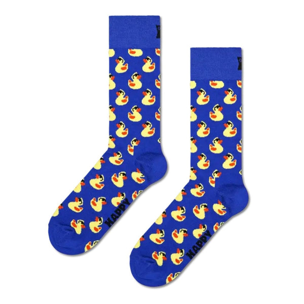 Happy Socks Rubber Duck Sock In Blue