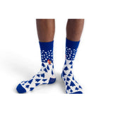 Happy Socks Santa On The Way Sock In Blue One SIze
