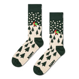 Happy Socks Santa On The Way Socks In Dark Green