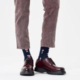 Happy Socks Glass Of Wine Socks In Navy