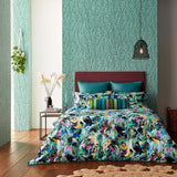 Harlequin Dance of Adornment Duvet Cover in Wilderness