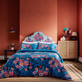 Harlequin x Sophie Robinson Dahlia Bunch King Size Cover Set Lapis