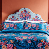Harlequin x Sophie Robinson Dahlia Bunch King Size Cover Set Lapis