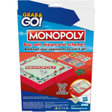 Hasbro Monopoly Grab and Go Game Portable Game for 2-4 Players Travel Game