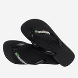 Havaianas Brasil Logo Black Mens