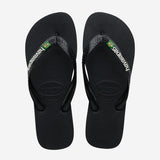 Havaianas Brasil Logo Black Mens