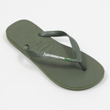 Havaianas Brasil Logo FlipFlops Green