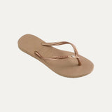 Havaianas Slim Crystal Swarovski II Flip Flop In Rose Gold