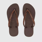 Havaianas Slim In Glitter II Dark Brown