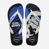 Havaianas Star Wars Flip Flops in White & Star Blue