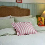 Helena Springfield Green Gingham Cotton Duvet Set King