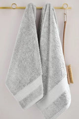 Helena Springfield 'Jazz' Cotton Towels in Silver