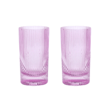 Here's How Set of 2 The Stella Highball Glasses In Lilac