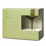 Here's How The Lou Set of 2 Coupe Glasses In Olive