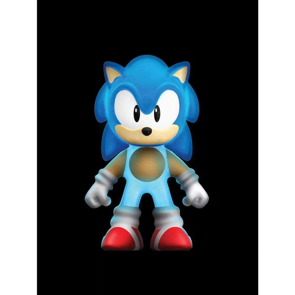 Figura Sonic Glow Surge 13 Cm - Heroes Of Goo Jit Zu, Elástica Y Que Brilla En La Oscuridad