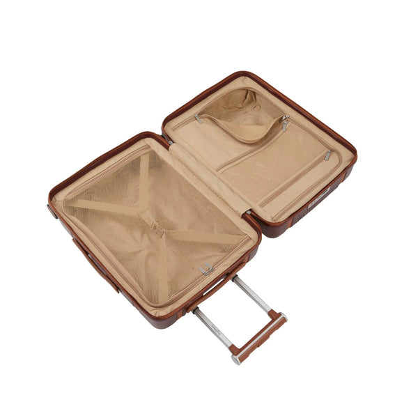 Highbury Elegance 54cm 4-Wheel Spinner Suitcase In Burgundy