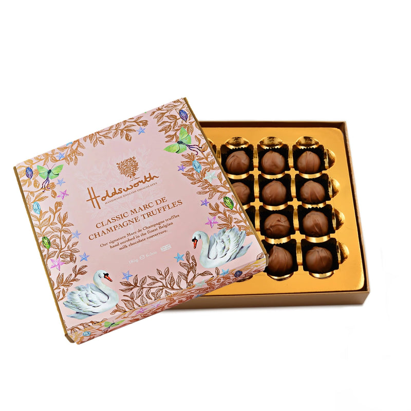 Holdsworth Classic Marc De Champagne Truffles Luxury Gift Box 185G
