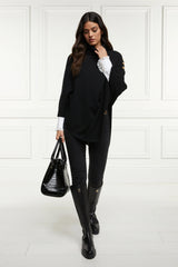 Holland Cooper Roll Neck Cape in Black