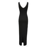 Holland Cooper Amber V-Neck Maxi Dress in Black