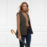 Holland Cooper Ava Half Zip Knit in Dark Camel Marl