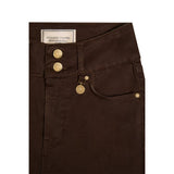 Holland Cooper High Rise Flared Jeans in Chocolate