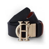 Holland Cooper Abbot Leather Belt In Black/tan