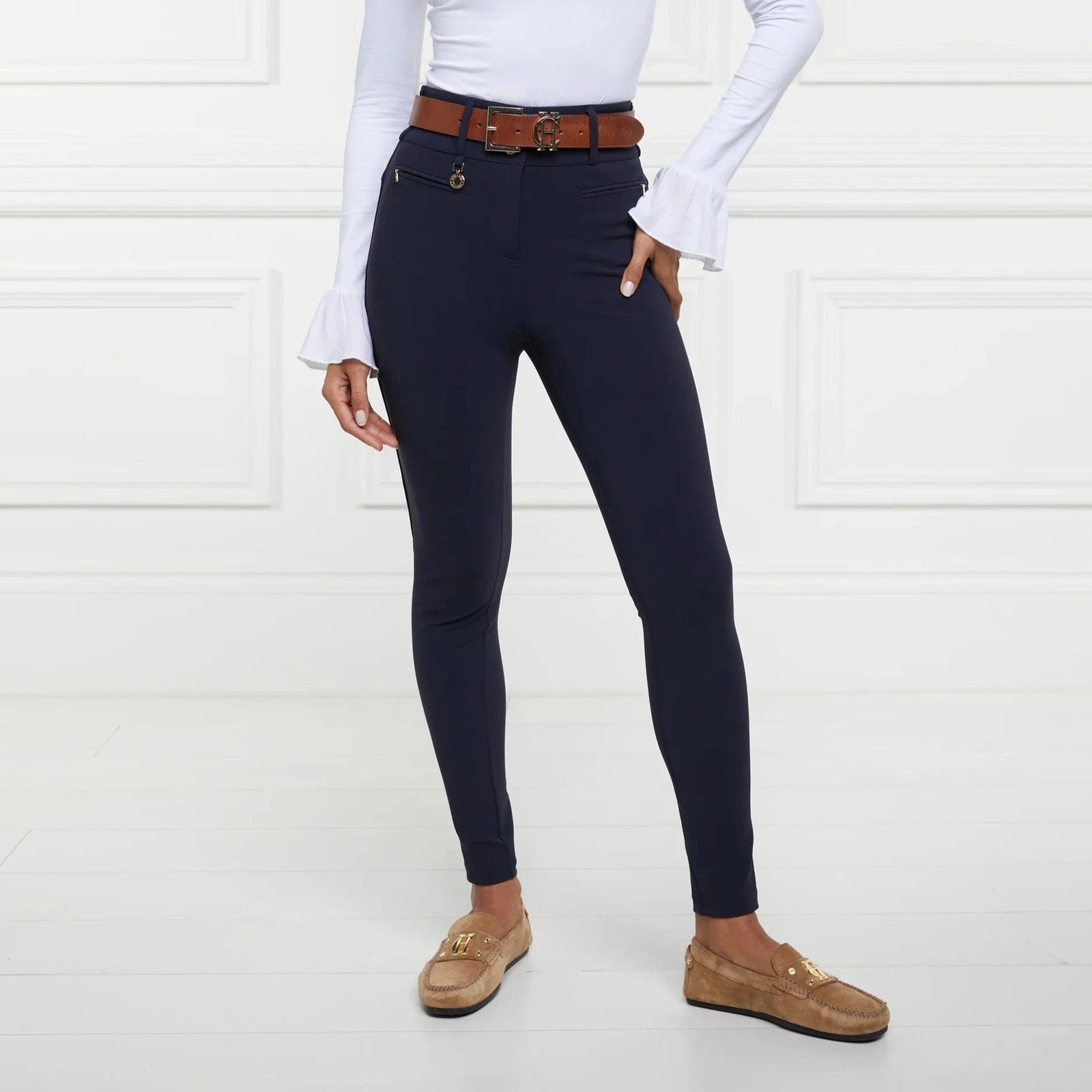 Holland Cooper Contour Trouser in Ink Navy