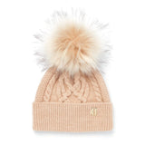 Holland Cooper Cortina Bobble Hat In Camel Champagne