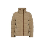 Holland Cooper Crawford Padded Jacket In Natural Borg
