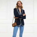 Holland Cooper Henley Blazer in Ink Navy