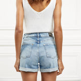 Holland Cooper High Rise Denim Short in Vintage Indigo