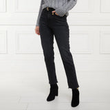 Holland Cooper High Rise Slim Jean Washed Black