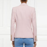 Holland Cooper Knightsbridge Blazer In Pink Linen